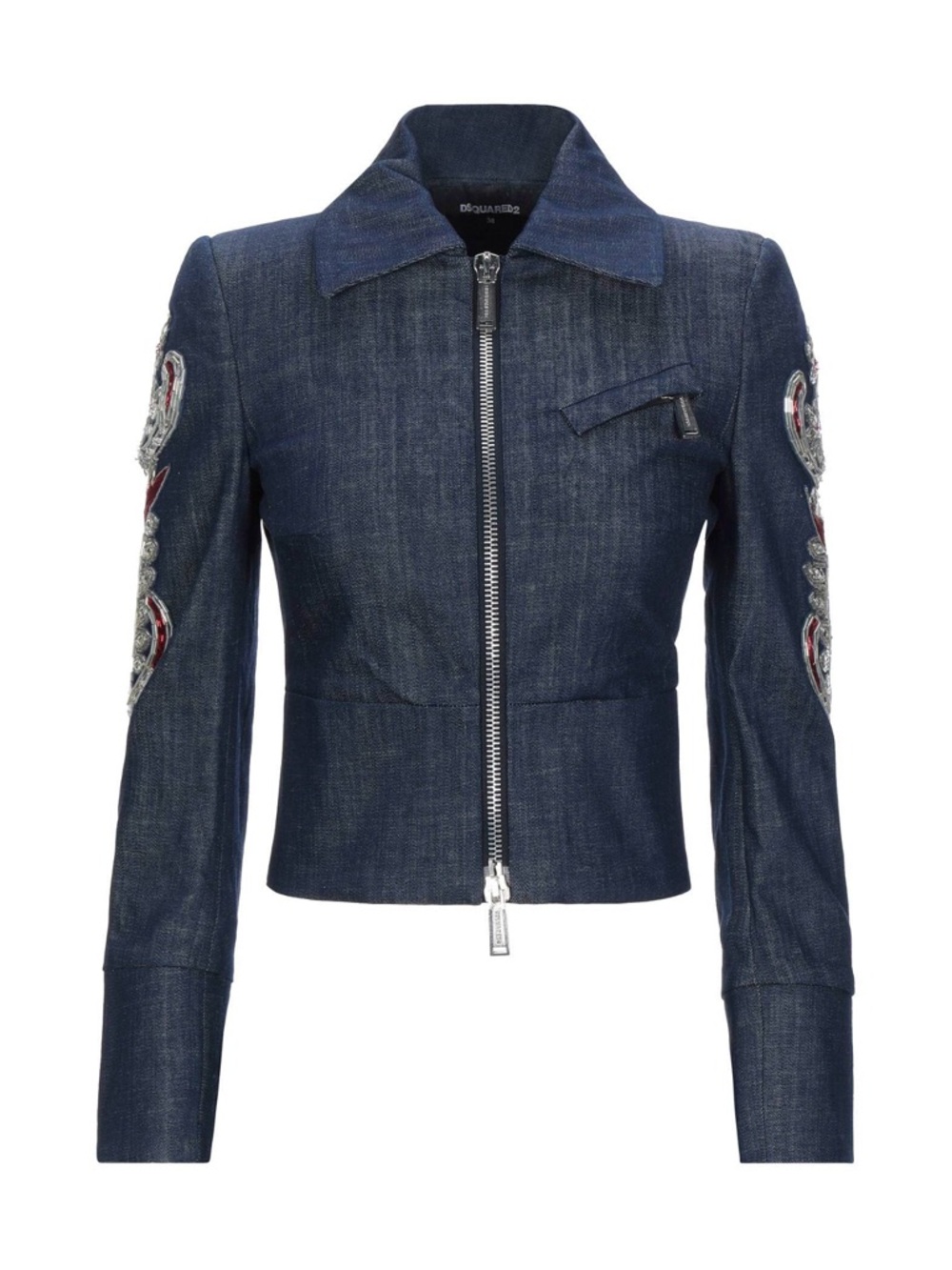 dsquared2 fitted denim embellished jacket limited edition 2